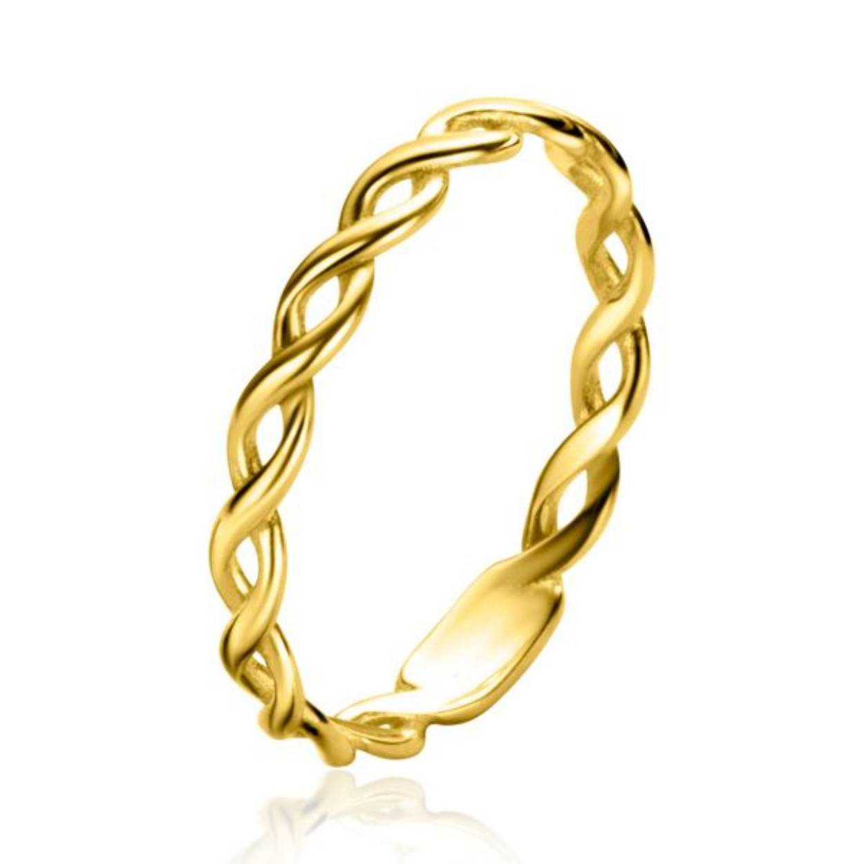 ZINZI Gold 14 krt gouden ring Infinity 2,5mm breed ZGR367

