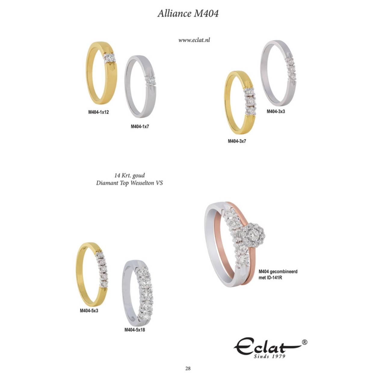 Alliance ring  0.09ct TW-VS-WG