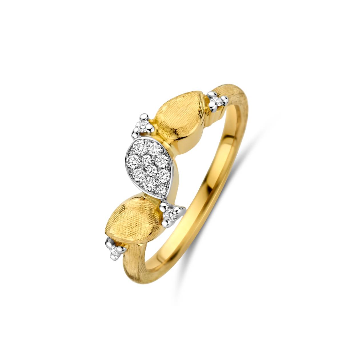 Transformatie ring goud 18kt met diamant