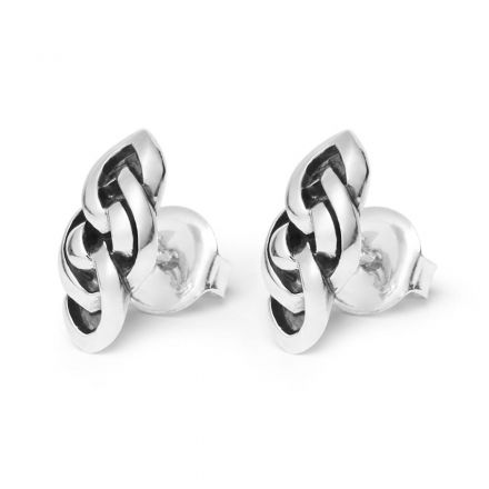 De sterling zilveren Nathalie oorknopjes zijn prachtige oorknopjes gebaseerd op de Nathalie schakel. Deze tijdloze oorbellen zijn elegant en stijlvol en voegen een laatste hand toe aan elke look. Maak gedurfde combinaties met andere zilveren stukken uit de Nathalie collectie!
