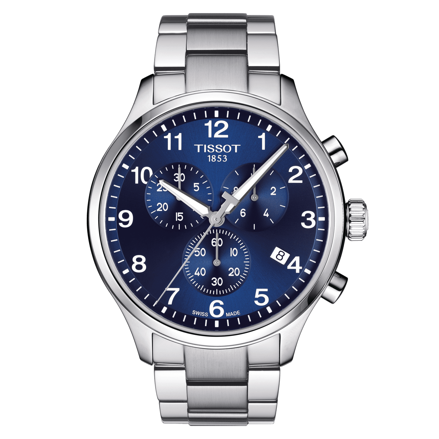 Tissot - Staal heren brac. chrono XL Classic met saffierglas 100m WR - T1166171104701