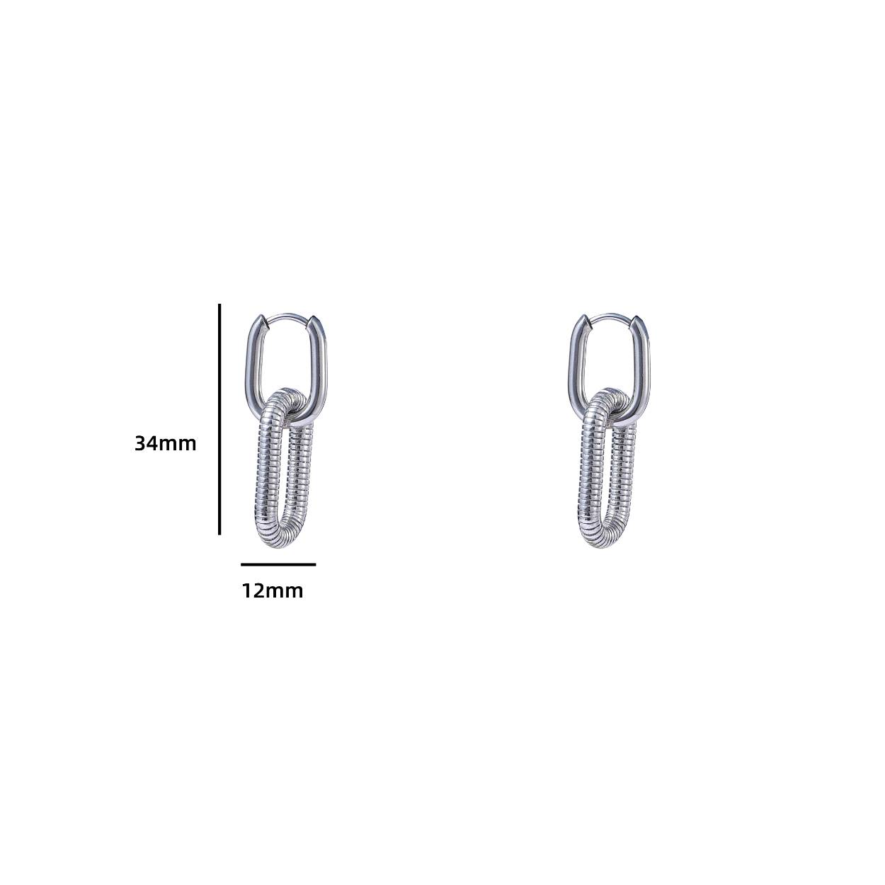 Dangling Oval Hoop - RH
E4392-1