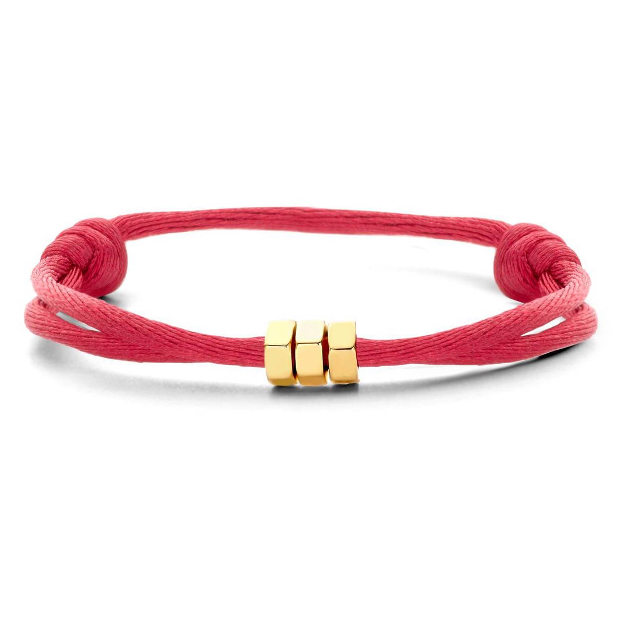 Bolt bracelet 3 bolts geelgoud 1x gegraveerd B 