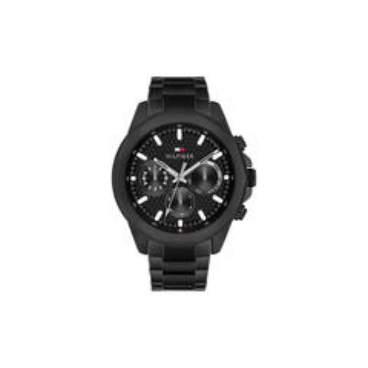 Tommy Hilfiger TH1710653 Horloge Heren Staal Zwart 46mm
Dit specifieke horloge van Tommy Hilfiger uit de Lars serie met artikelnr: TH1710653 is een casual horloge die zeker in je collectie past. Het herenhorloge heeft een ronde zwarte kast. Het horloge heeft een zwarte wijzerplaat, hierop  zijn de datum,- dag en 24-uursaanduiding extra benadrukt in de kleur zilver. Aan het stoere horloge zit een zwarte mat glimmende schakelband. Verder heeft het een mineraalglas, een doorsnee van 46mm en is 5ATM.  

Het merk:
Sinds de lancering van het merk in 1985 is Tommy Hilfiger wereldwijd bekend geworden als pionier van de klassieke Amerikaanse coole stijl. Geïnspireerd door de iconische popcultuur en het Amerikaanse erfgoed. De dames en herencollectie van dit seizoen bestaan uit minimalistische silhouetten en rustieke lederen details. De herenhorlogecollectie biedt iconische uurwerken met roestvrijstalen, lederen en siliconen banden.

Specificaties:
- Mineraalglas
- Ronde kast 46mm
- Zwarte horlogekast
- Zwarte wijzerplaat
- Zwarte schakelband
- 5ATM