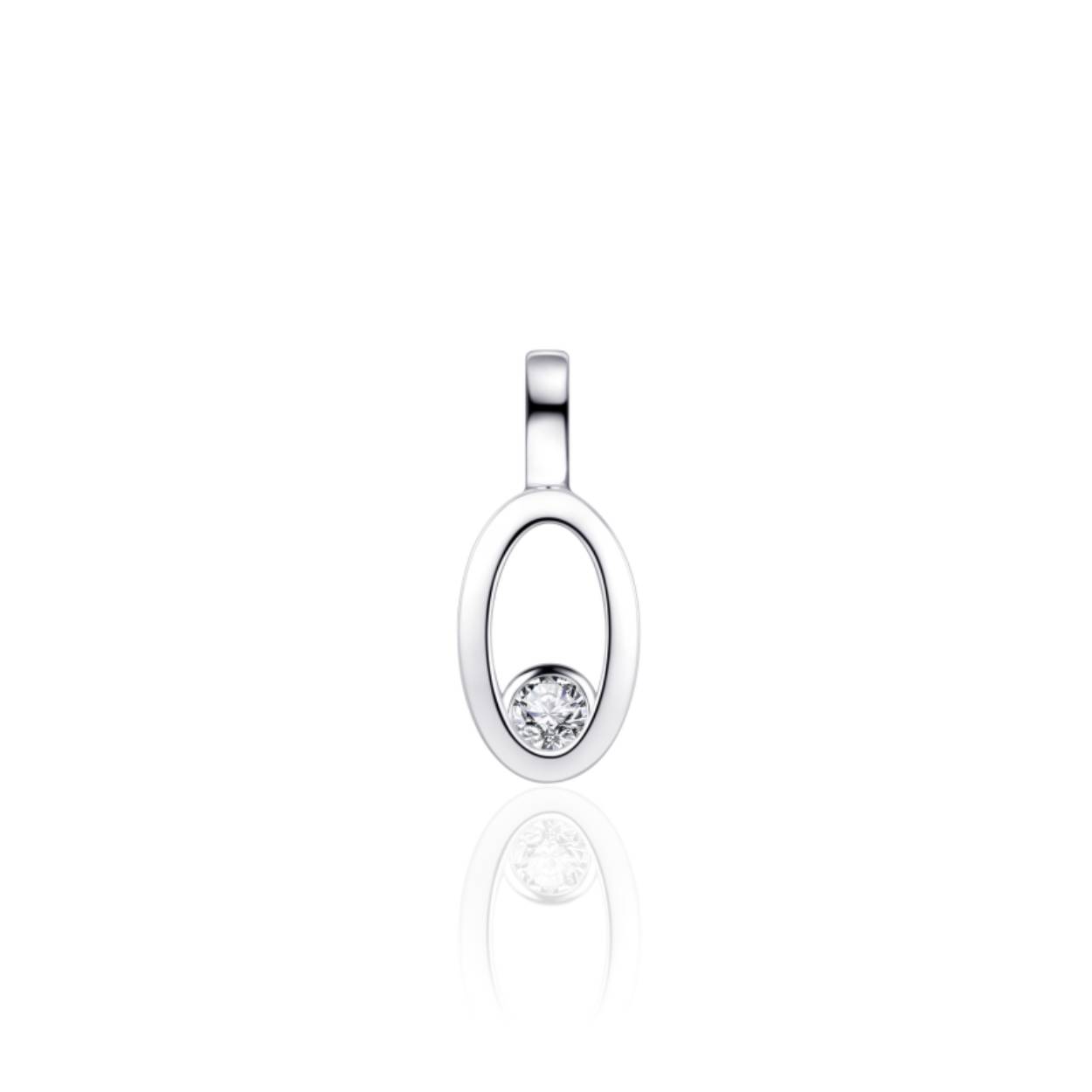 Zilveren opengewerkte ovaal hanger met briljant geslepen zirkonia in kastzetting.

Leuk om te combineren met de bijpassende 
ring R386, R407 en/of 
oorstekers E1009 en/of
armband B912