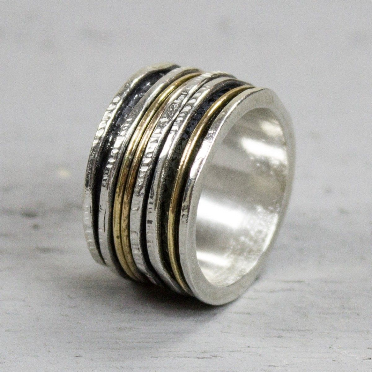 Jeh Ring Ring zilver + Gold Filled Strak 19436-58