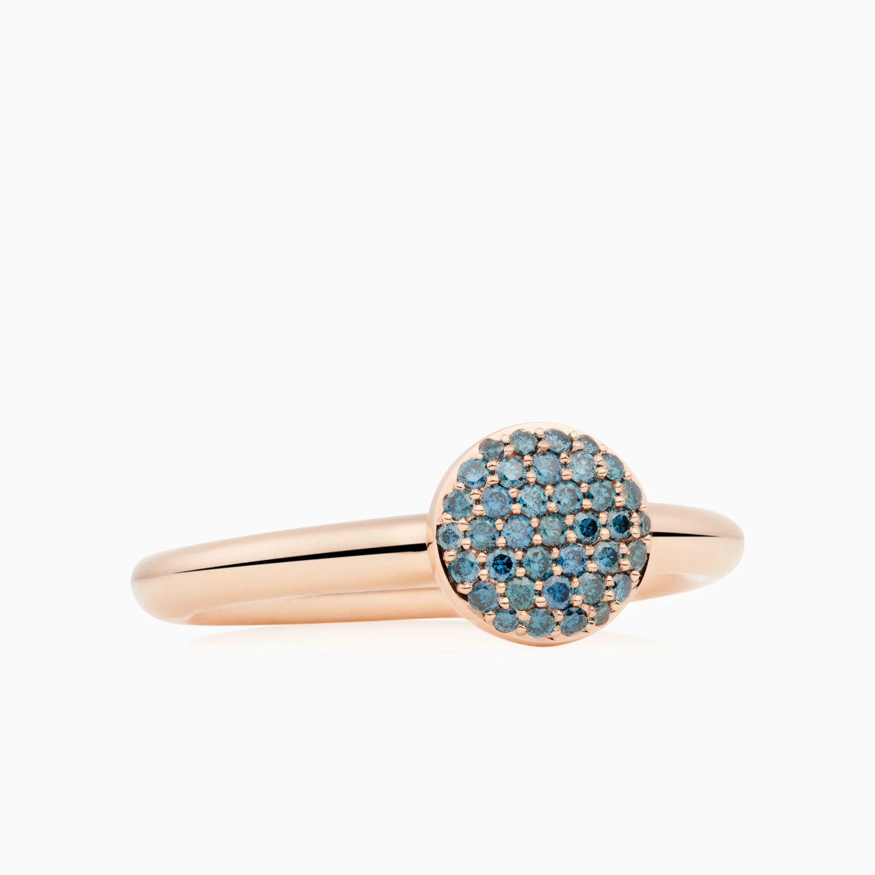 Stardust pastille met blauwe diamant. De fantastische blauwe kleur wordt verkregen door verhitting. Sterke uitstraling.