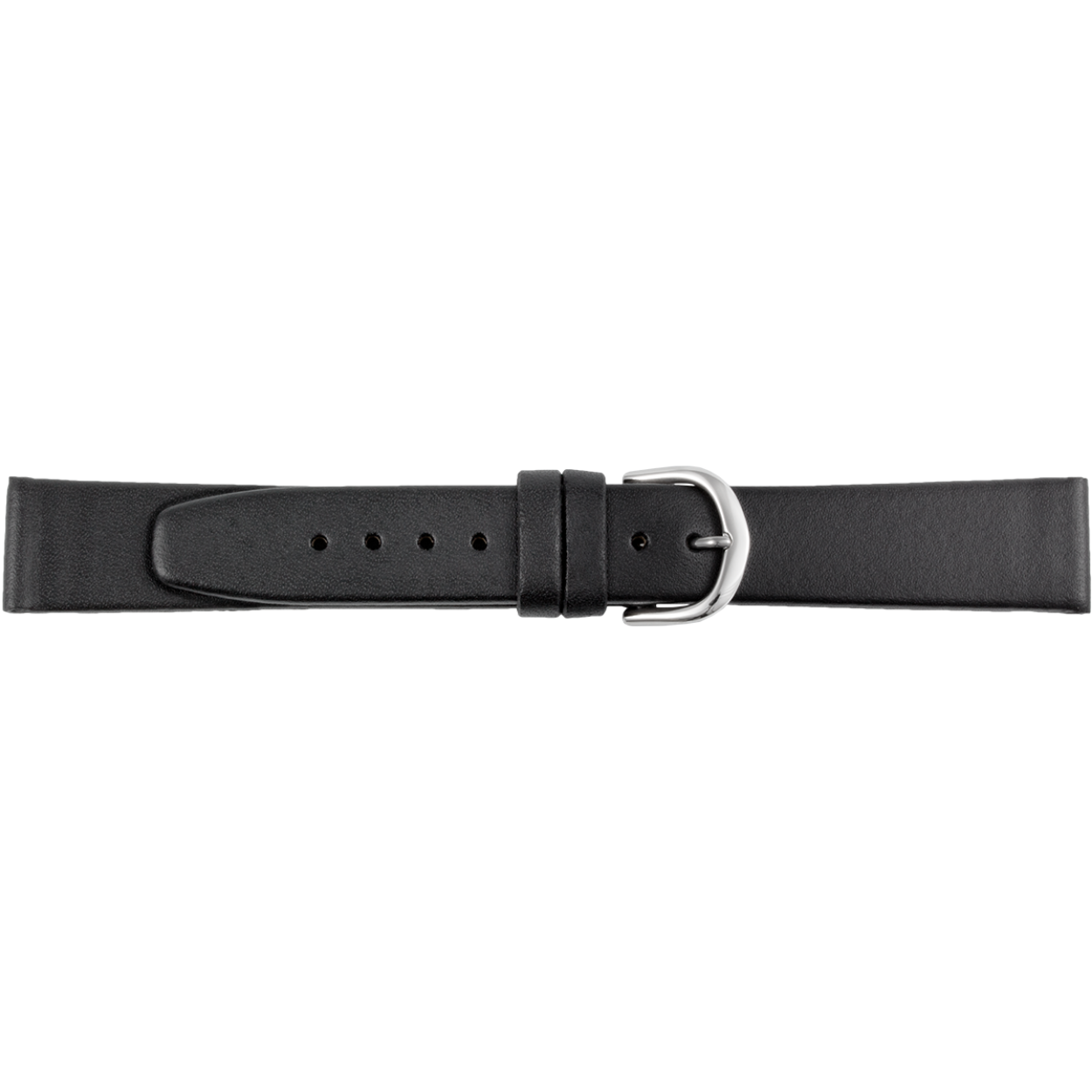 horlogeband leer zwart 8mm XL