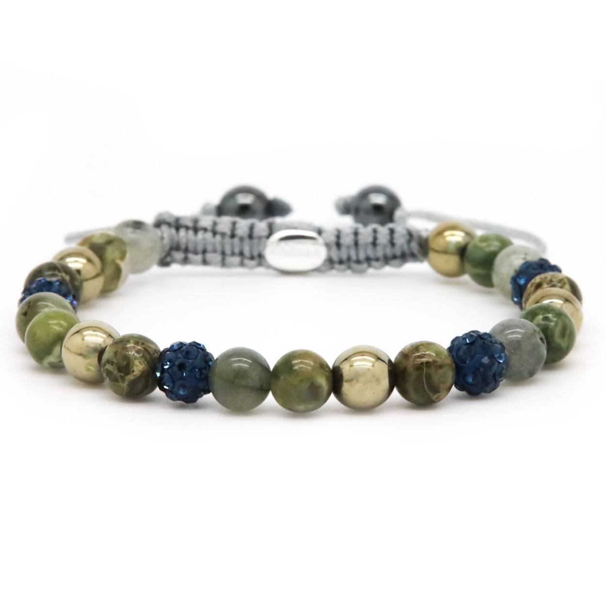 Karma armband, Spiral Gracie XS (blue crystal)