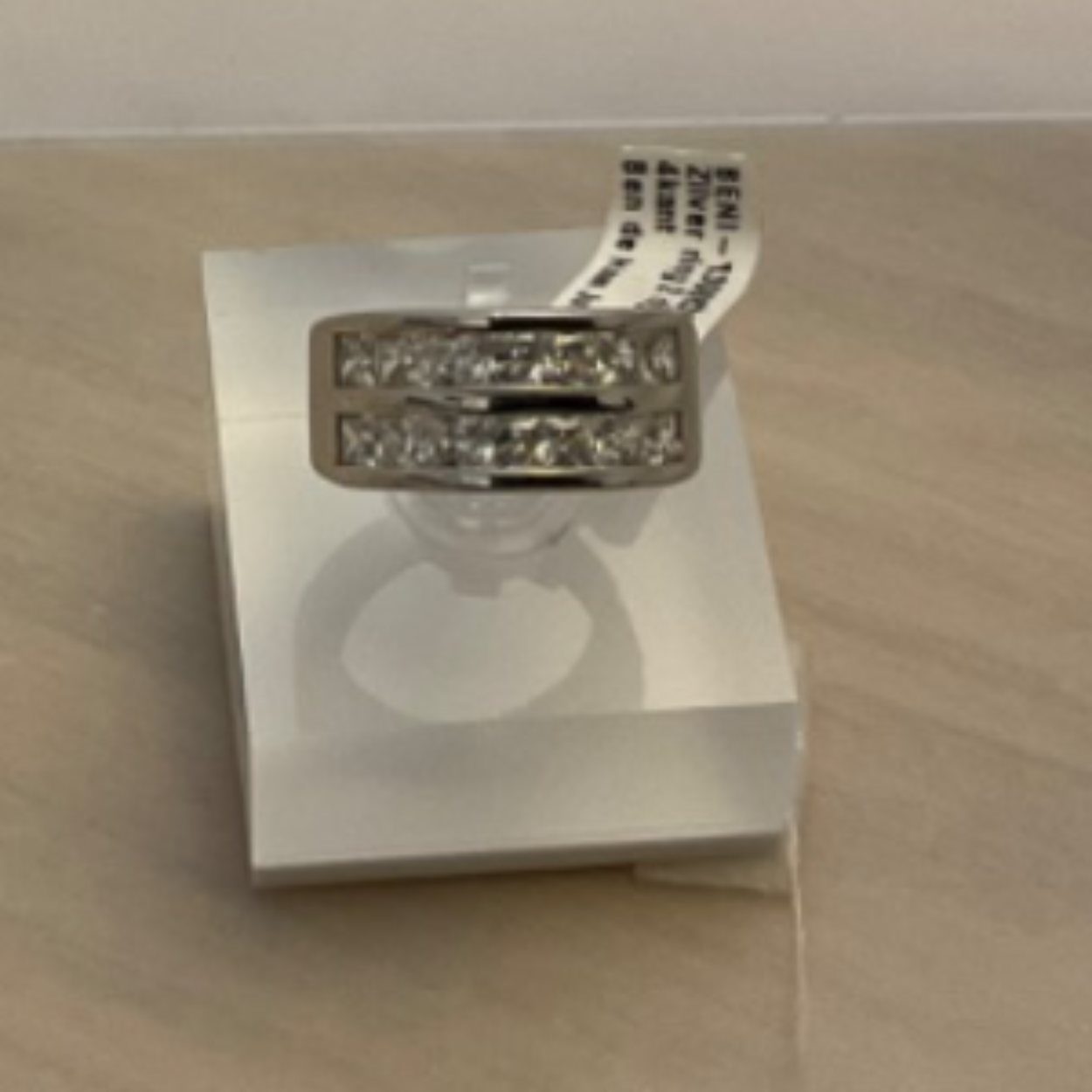 Zilver ring zirkonia 