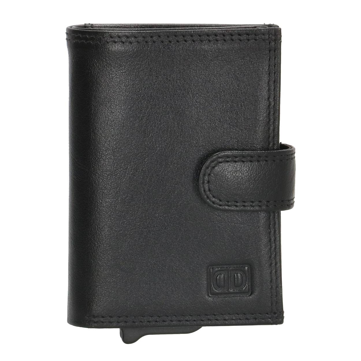 Leren Safety Wallet met dubbele kaarthouder goed voor 18 pasjes