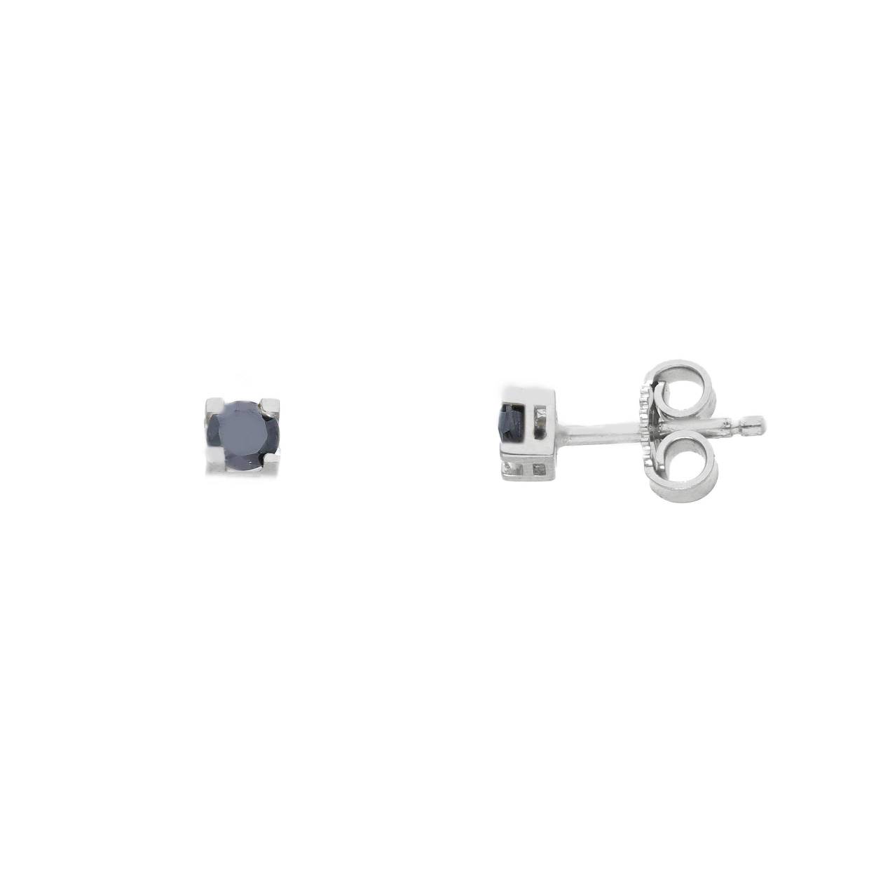 18KT WIT GOUD ZWARTE SPINEL 3.25MM