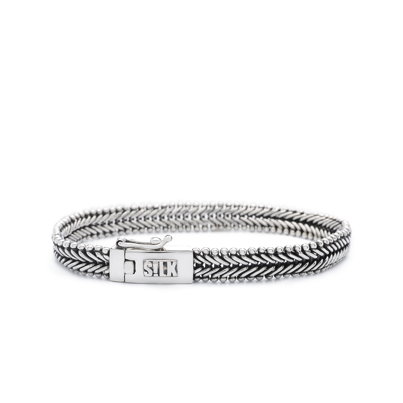 SILK Jewellery - Zilveren Armband - Classic chevron - 235.19 - Maat 19,0