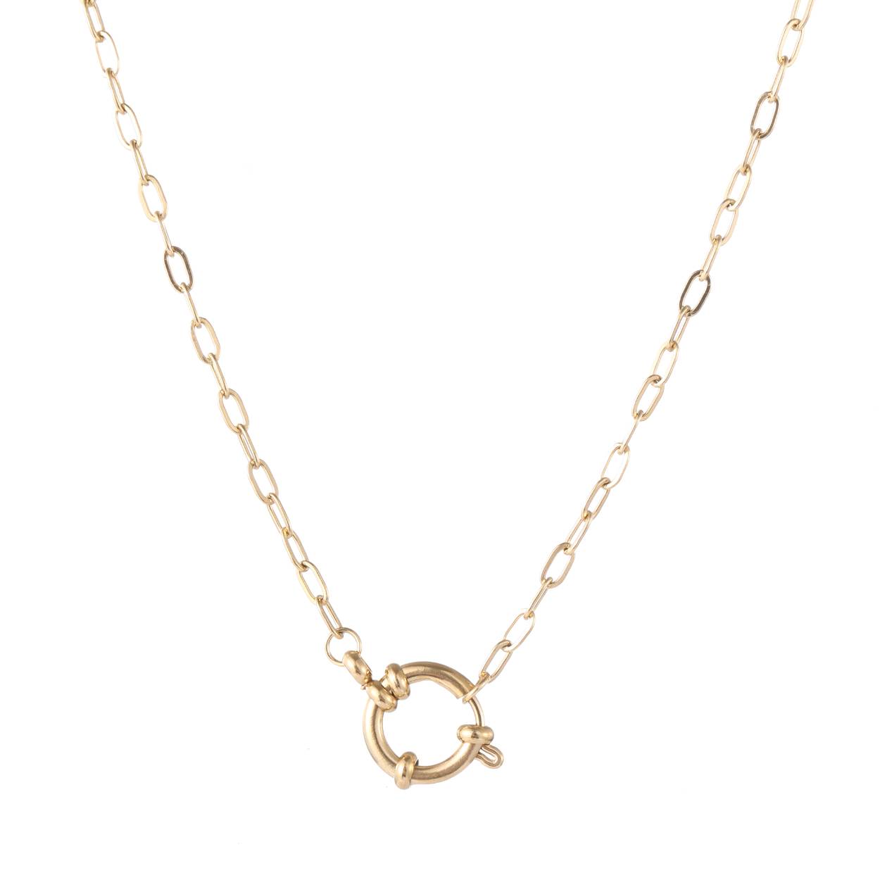 Go Dutch Necklace N1839-2 Stainless Steel Goldplated