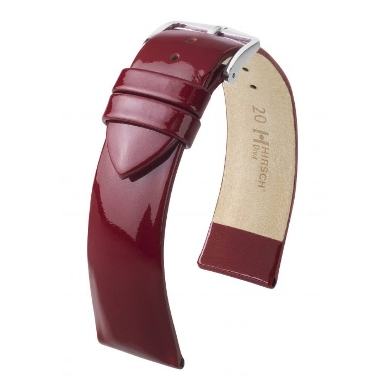 Iedereen die van trends en mode houdt, zal van DIVA houden. De bijzonder vrouwelijke armband is vervaardigd van kalfsleer dat is verzegeld met een edele hoogglans laklaag.

Het HIRSCH Softglove voeringleder en de discrete bekroning zorgen ervoor dat je horloge uiterst comfortabel is om te dragen.

De opzettelijk gereduceerde versiering en de mooi gevormde sluiting in het HIRSCH Tradition-design vullen het "diva-achtige" totaalbeeld van dit leren horlogebandje perfect aan.