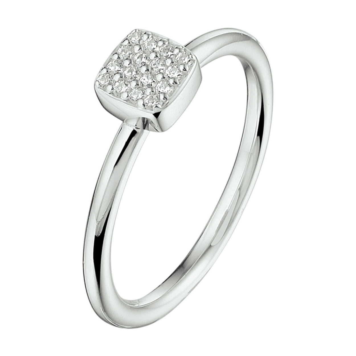 ring zilver gerhodineerd 18.5
