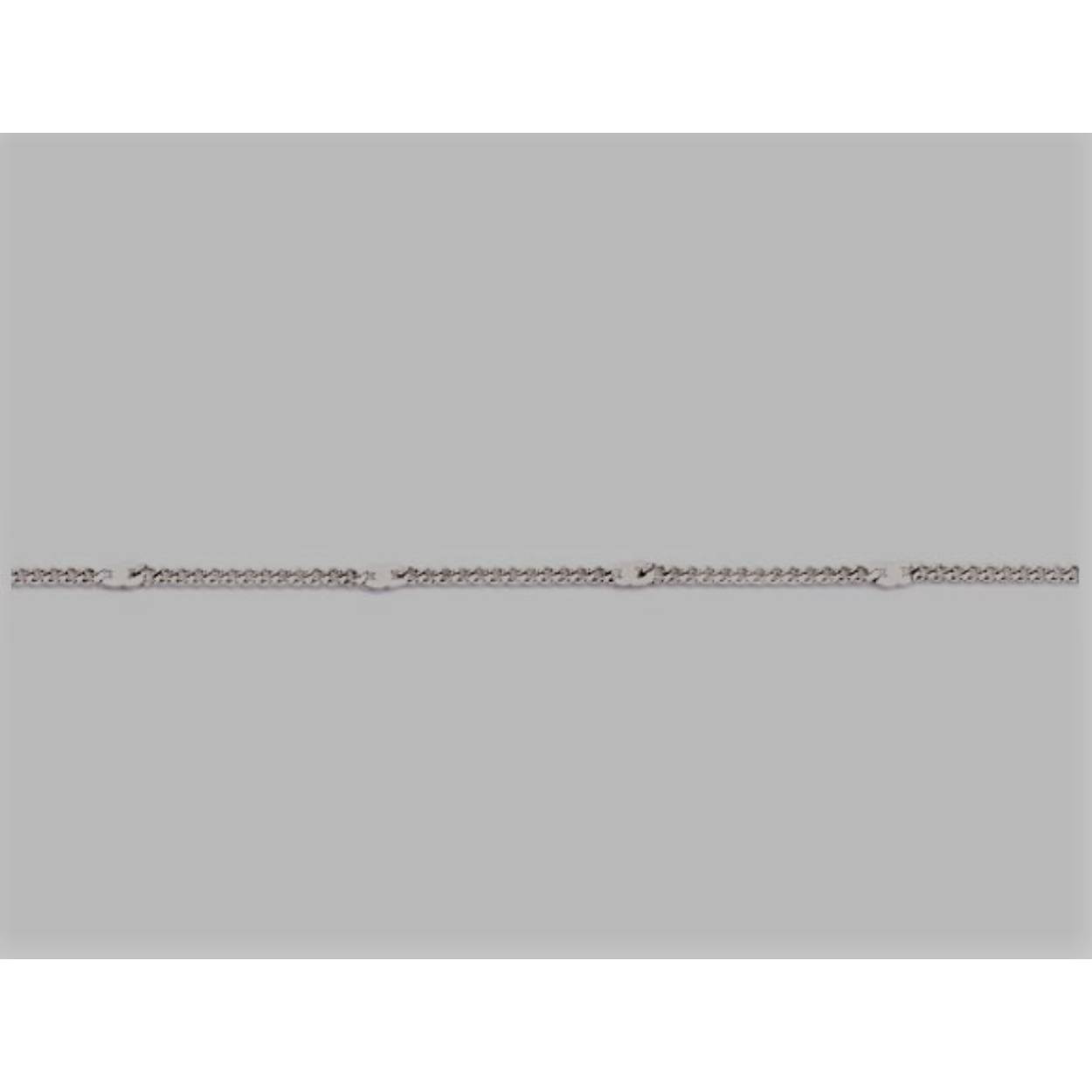 Melano Friends flat anchor ketting - zilverkleurig