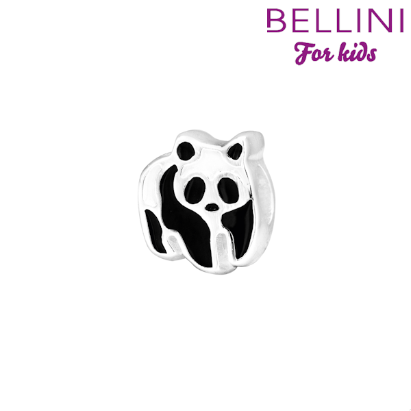 Zilveren bedel panda