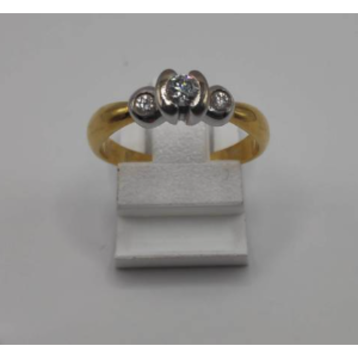 Gouden ring met diamanten 0,11