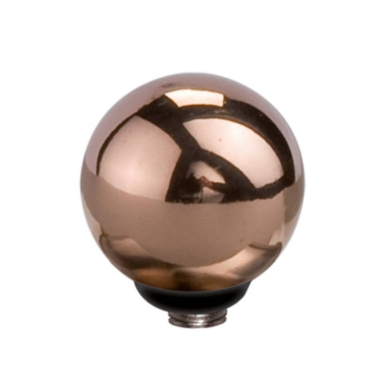 MelanO Twisted Meddy Ball - dames - ros�goudkleurig - 8mm M01SR 5016 RG