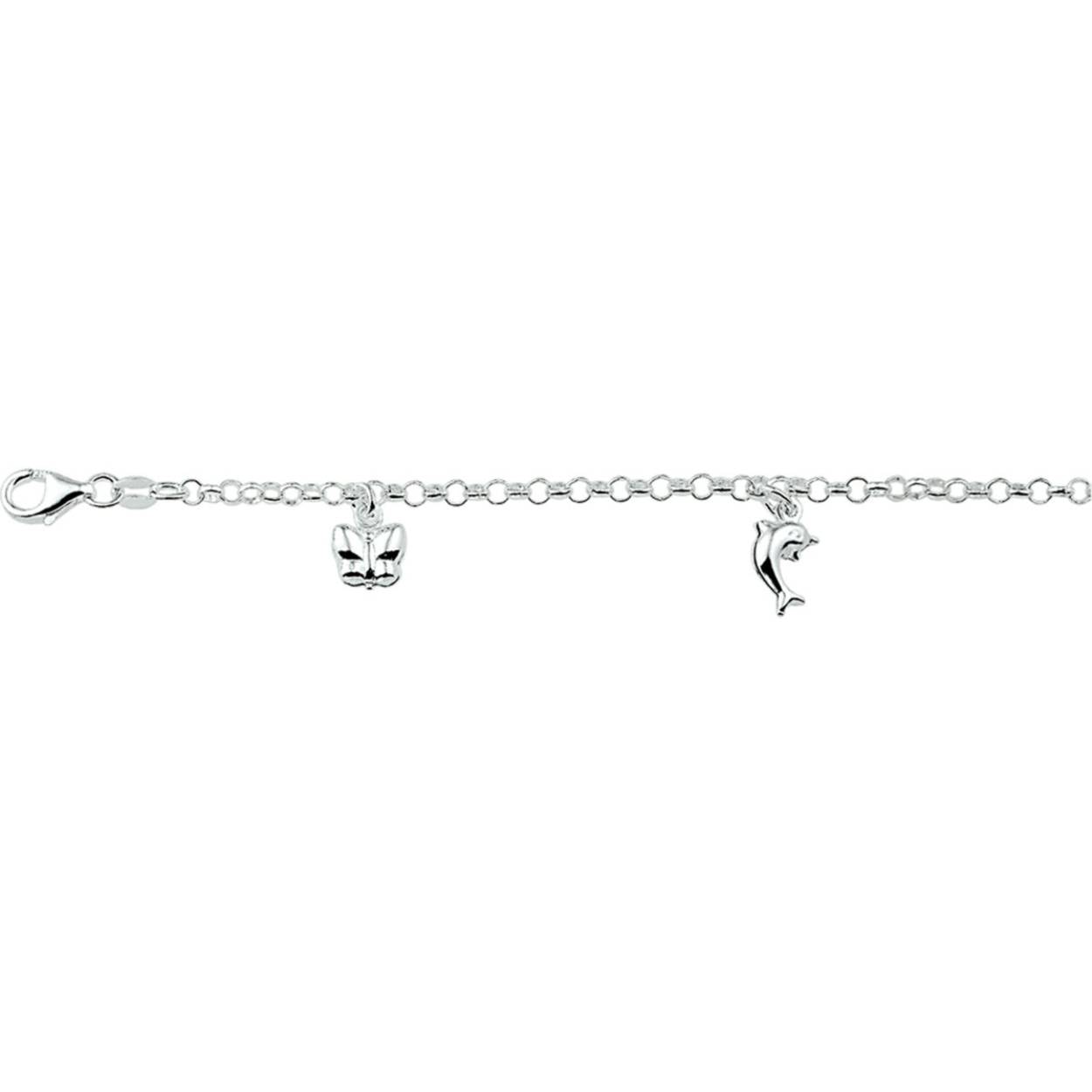 Zilver bedel armband 1329676