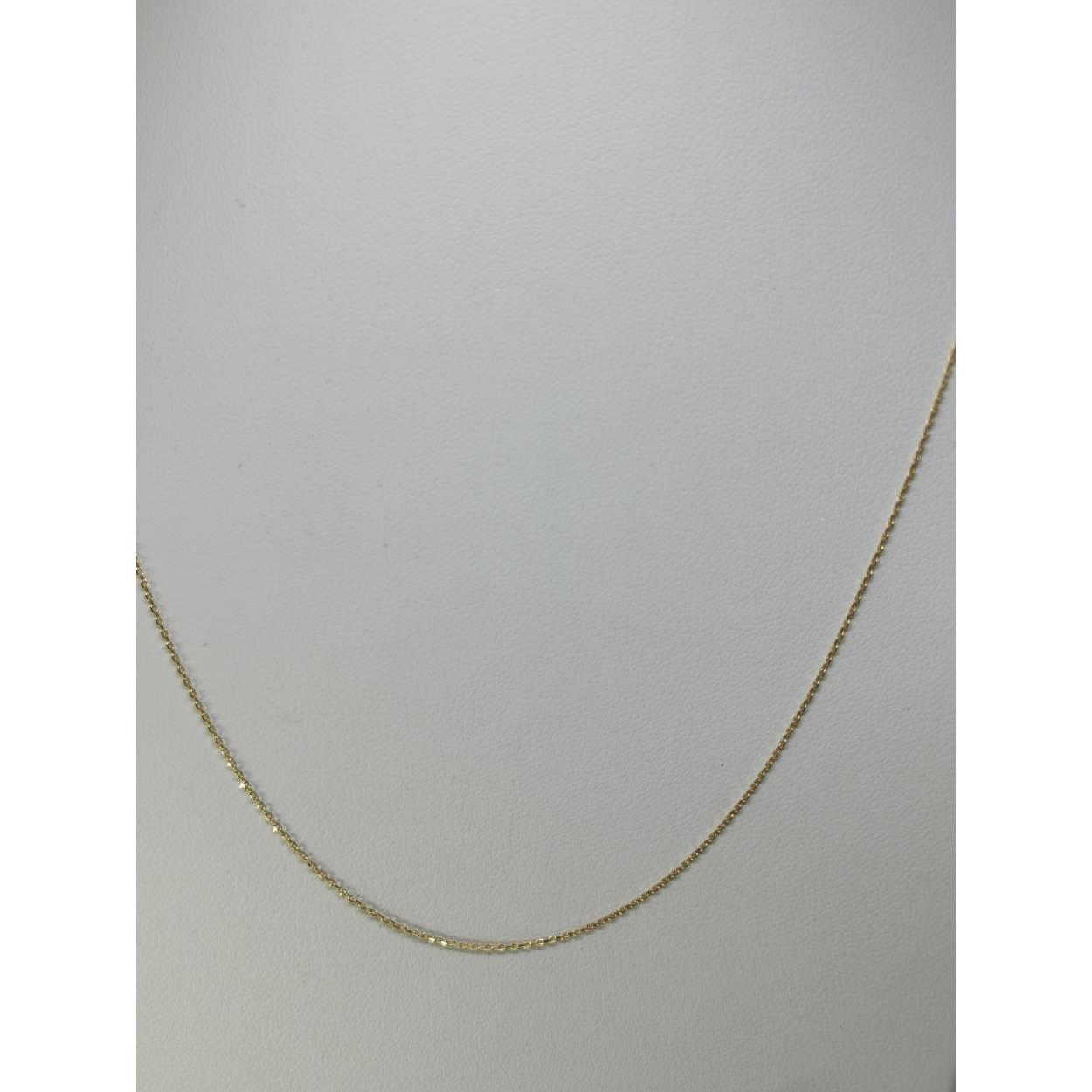 14 karaat geel gouden fijne ankerschakel collier.

1.3 gram
53 cm lang 