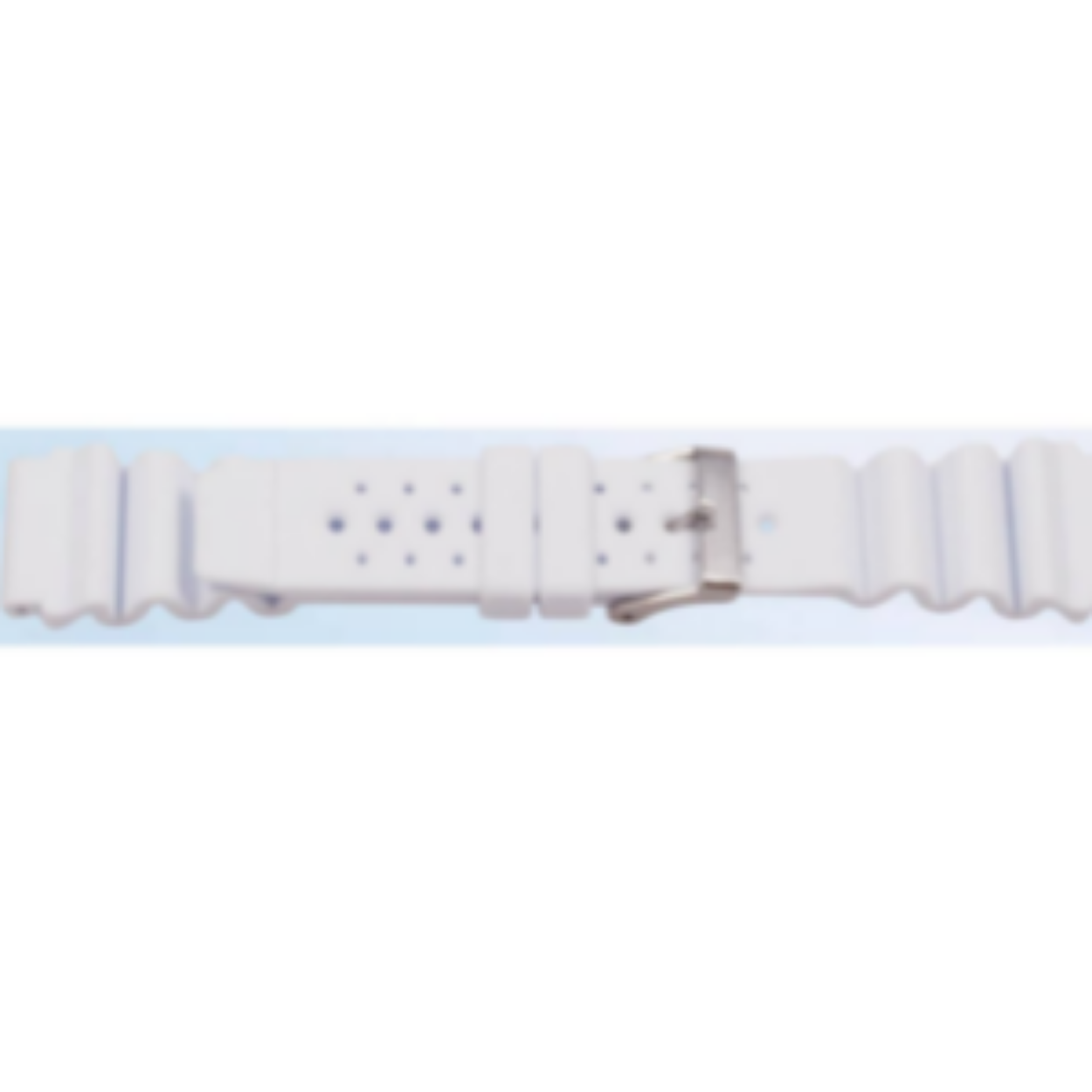 horlogeband kunststof wit 18mm