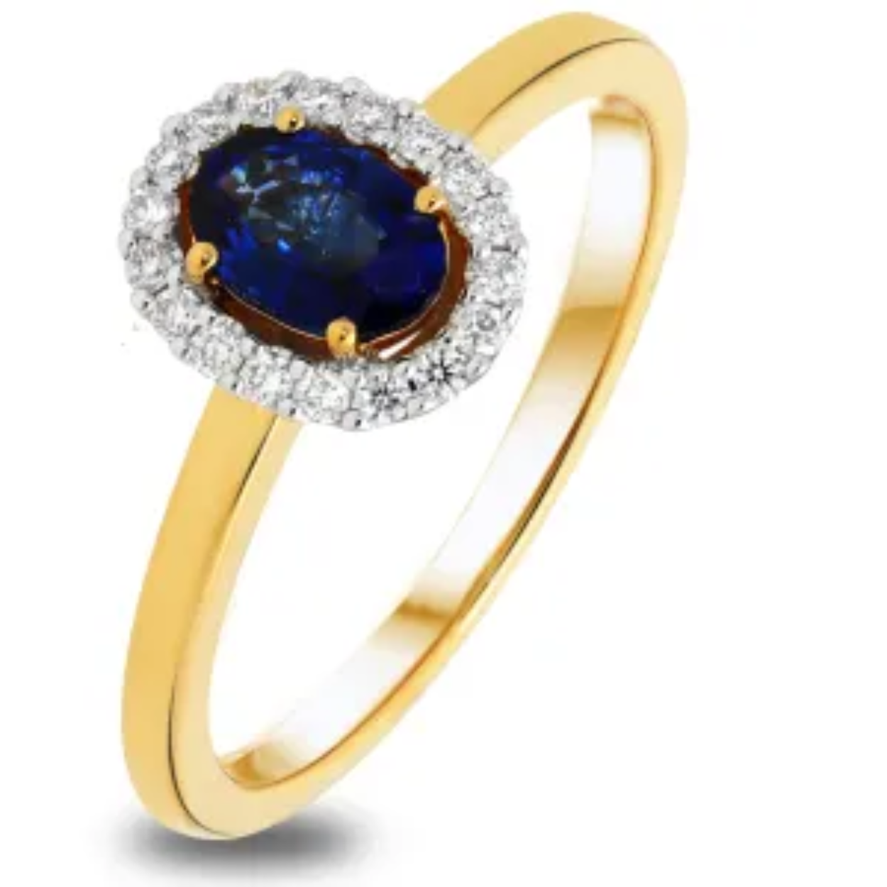 14 krt ggd ring 18-0.11 H SI/1-0.56 saffier