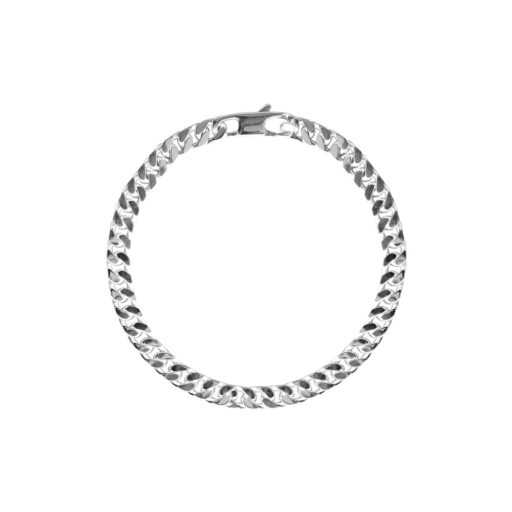 Zilveren gourmette armband (5.0mm) 21cm
