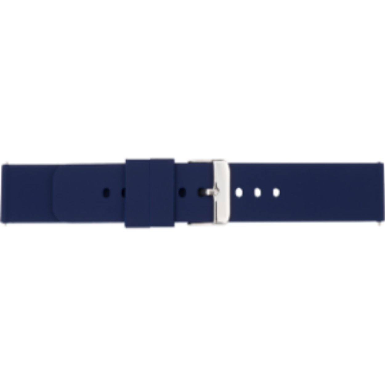 horlogeband 892 blauw silicone met quick release sluiting 20mm