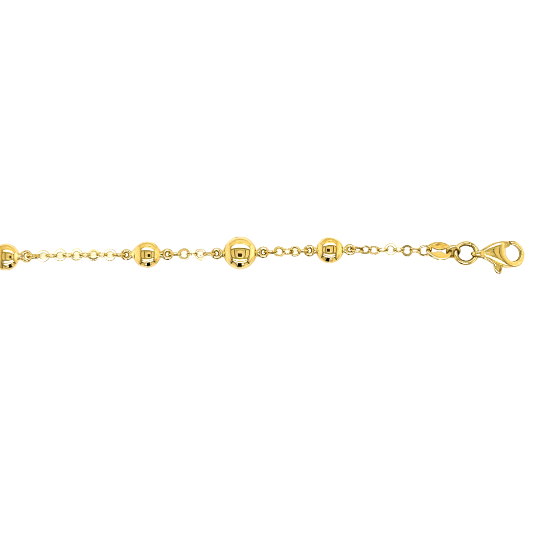 Deze geel gouden armband is ontzettend leuk! De schakel wordt onderbroken door gouden bolletjes. Deze armband is perfect voor iemand die houdt van geelgoud!

Armband GAS164WRSM is een set met collier GCS164WRSM.