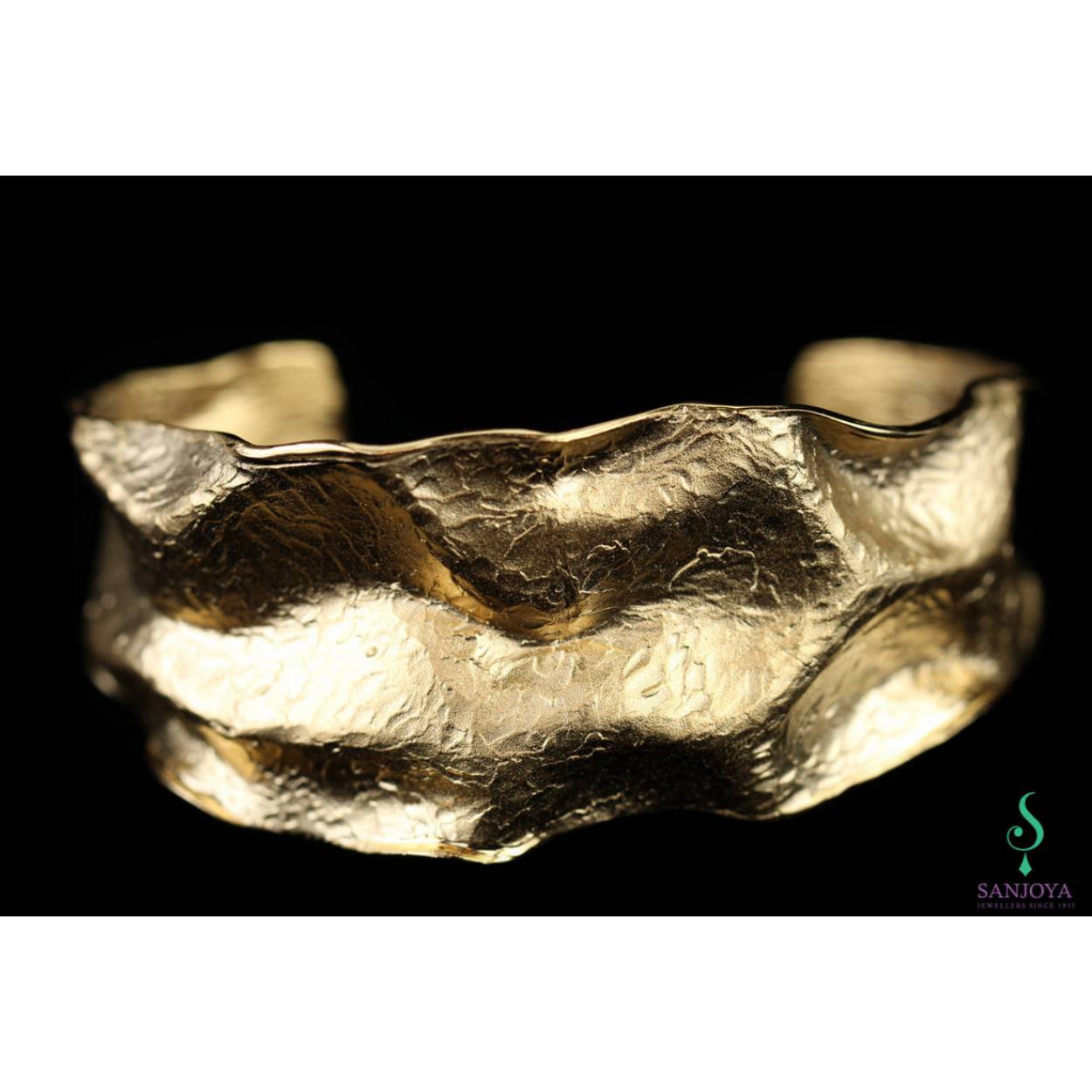 zilveren bangle armband , geelgoud verguld