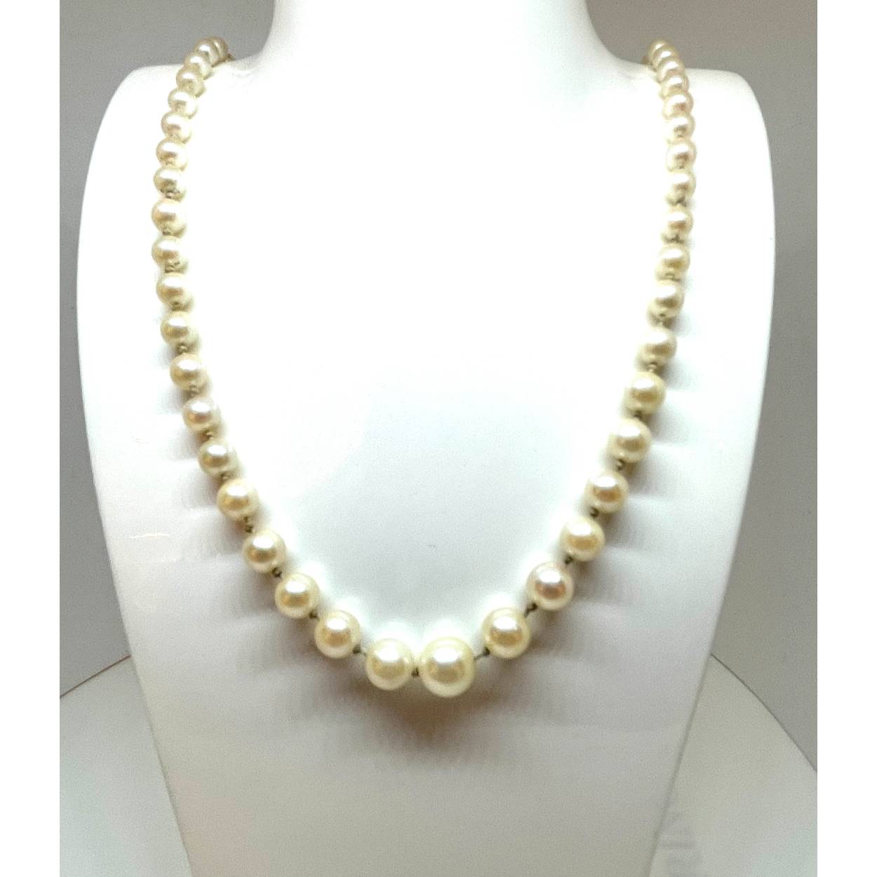 parelketting wit goud slot