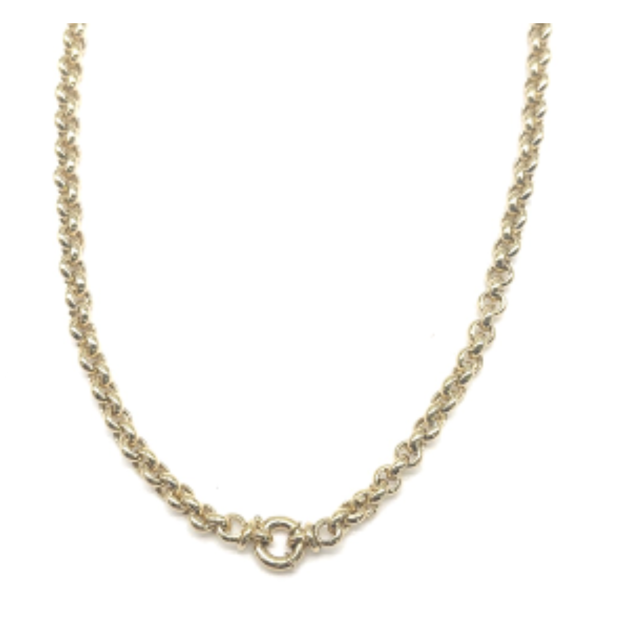 14k gouden jasseron schakel 6mm. ca 13.8 gram/ 50cm
