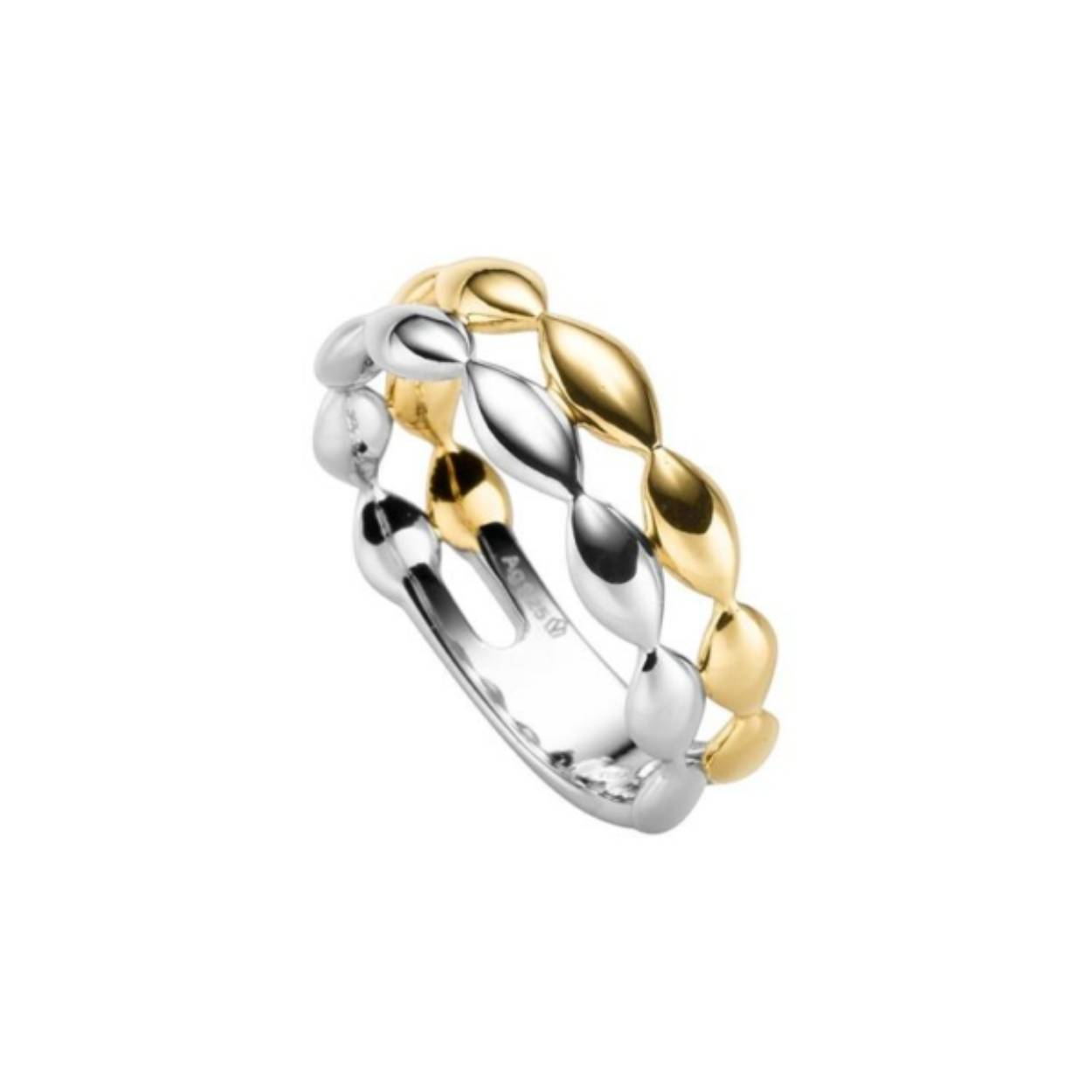 Prachtige zilveren ring met geelgouden vergulding van het merk Viventy. De maat van deze ring is 54 ( 17.25)

Combineer deze fijne ring met de bijpassende oorsieraden en collier.