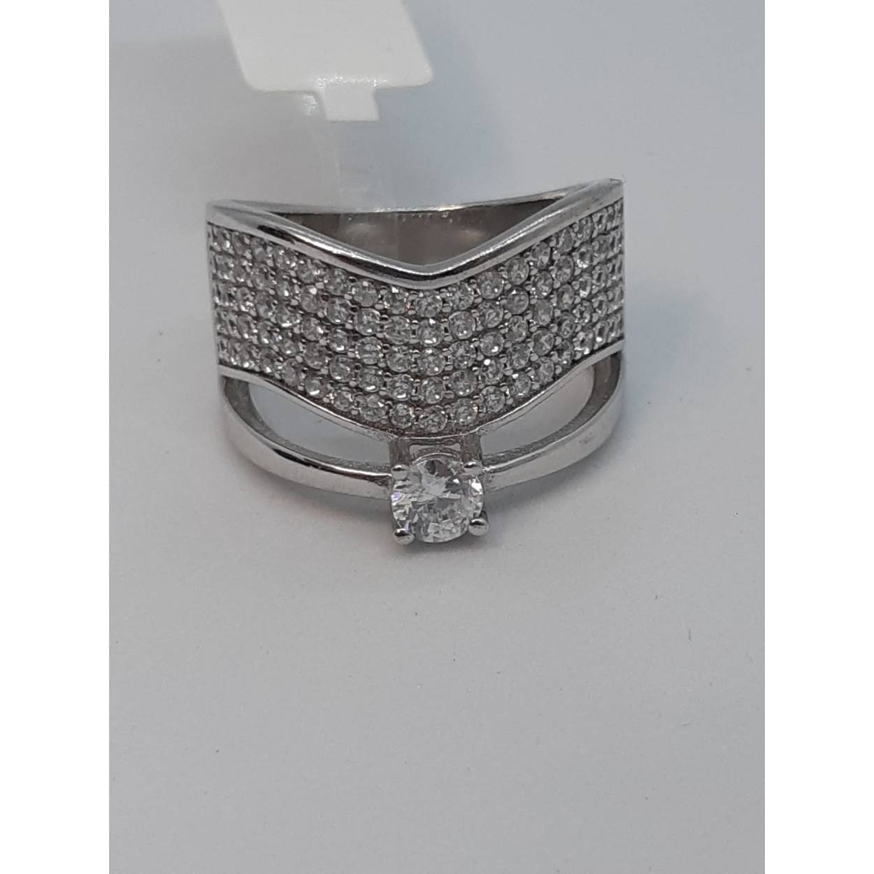 zilver ring925 met stenen 