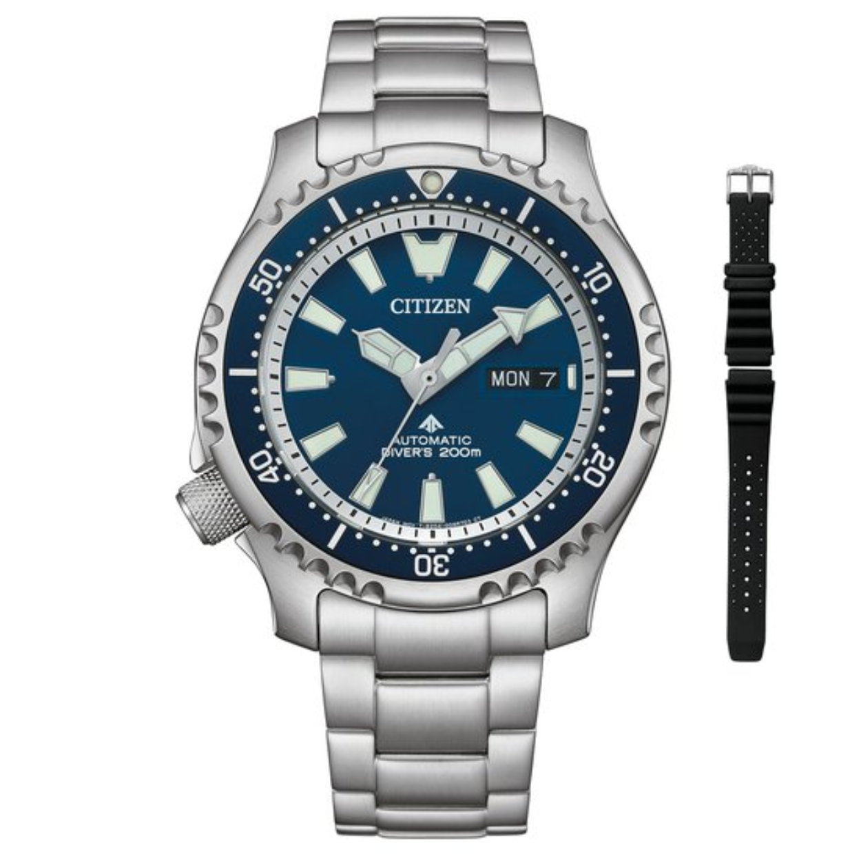 Citizen Promaster Fugu Limited Edition NY0161-63L Horloge - Staal - Zilverkleurig - Ø 42 mm