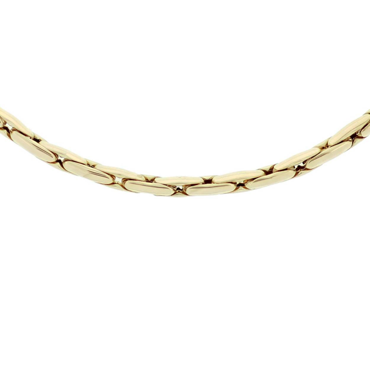 Monzario geelgouden armband anker langgerekt, 18.5cm | 1225 A GEEL