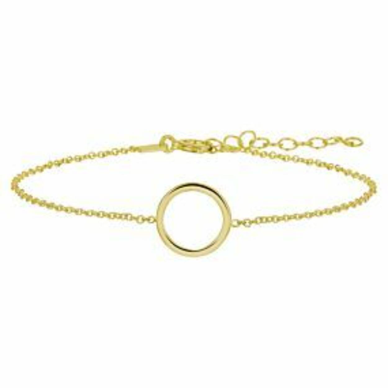Geelgoud op 925 zilveren armband uitgevoerd met twee hartjes. De armband heeft een draaglengte van 16cm met een extensie van 3cm en een stevige karabijn sluiting. De hartjes hebben een afmeting van 9x12mm. De schakelbreedte is 1.2mm. Geen garantie op plating.