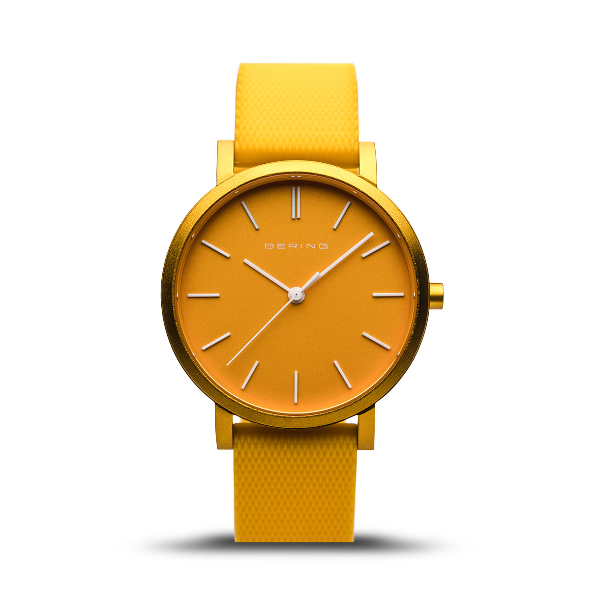 Bering horloge mat geel saffierglas