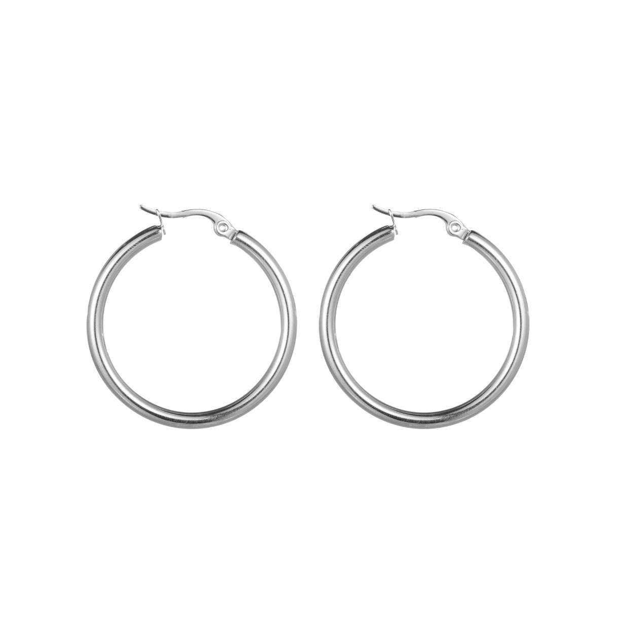 Deze oorbellen zijn gemaakt van roestvrij staal met een afmeting van 30x3mm. Ze hebben een prachtig ontwerp dat perfect is voor zowel overdag als 's avonds. De beste manier om ze te dragen is solo voor een minimalistische look of in combinatie met andere oorbellen voor een trendy stijl. Voeg deze tijdloze pareltjes toe aan je sieradencollectie voor een elegante touch.