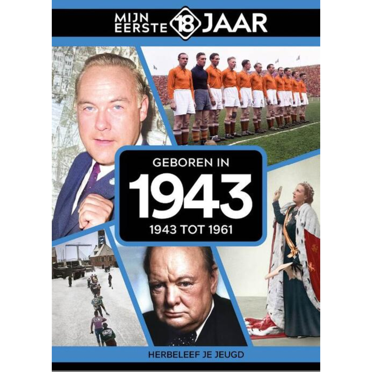MIJN EERSTE 18 JAAR; GEBOREN IN 1943 De jaren van 1943 tot 1961 Mijn Eerste 18 Jaar is hét boek vol met ‘oh ja!’-momenten. Droom weg bij alle hoogtepunten uit jouw jeugd. Zo beleef je de meest spraakmakende momenten uit de eerste 18 jaar van jouw leven opnieuw. Aan welke hits, films en tv-programma’s heb je mooie herinneringen? Hoe was de mode toen, het straatbeeld en de rages? Welke sporthelden zijn je bijgebleven? En wat was het nieuws waar iedereen het over had? Mijn Eerste 18 Jaar staat boordevol jeugdsentiment. Met maar liefst 182 pagina’s aan kleurrijke foto’s, anekdotes en iconische beelden uit jouw jonge jaren. Ook hebben we per jaar de grootste hits voor je verzameld. Scan de code en beluister jouw hits. Begin met bladeren en herbeleef je jeugd!
