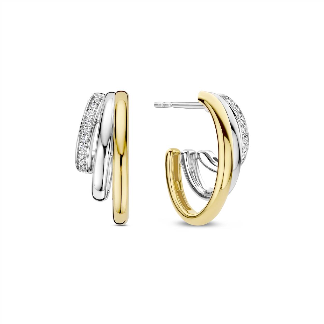 Dit zijn oorringen van het merk Ti Sento Milano.