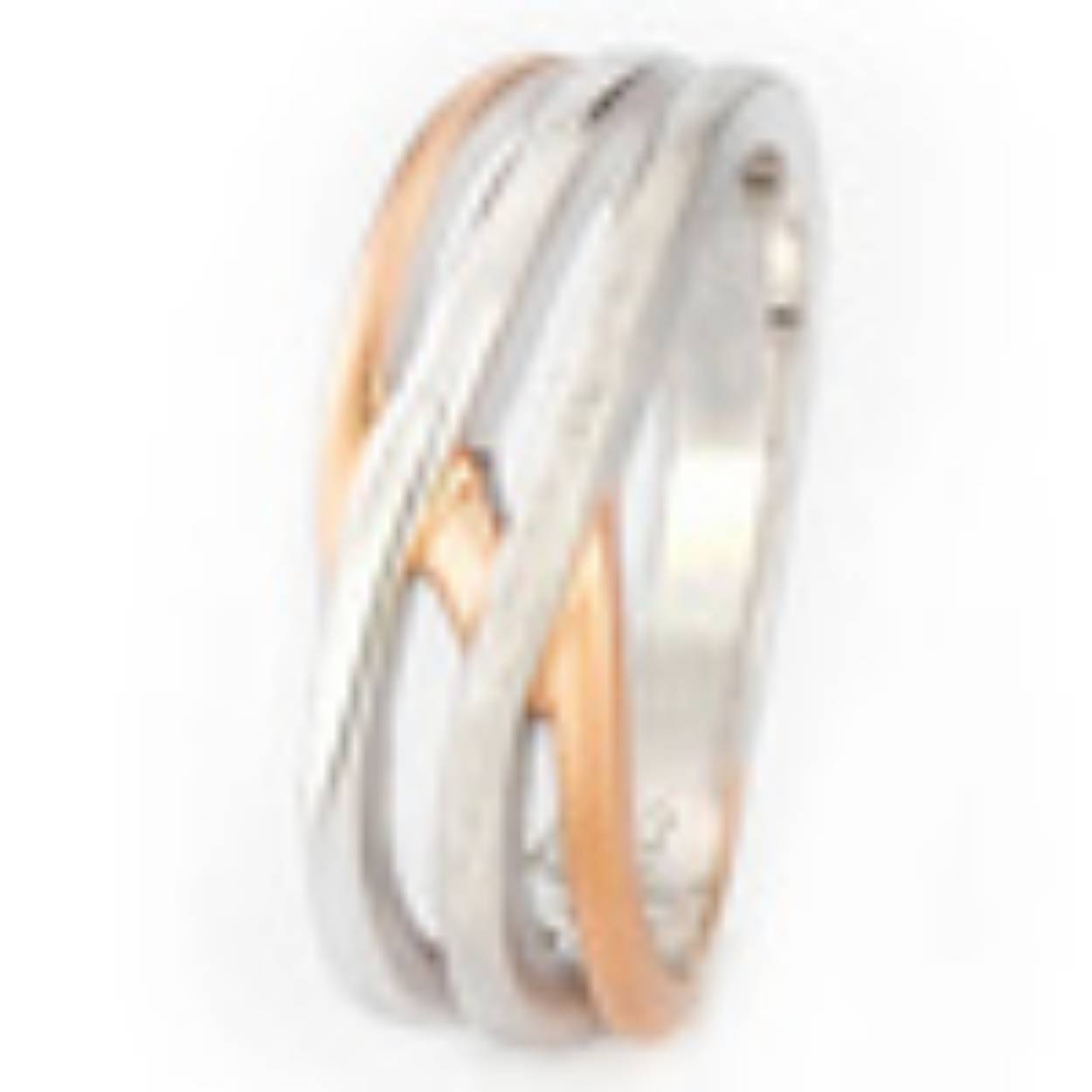 YO DESIGN T0905 RING MEMO ROSE ZILVER ROSE-EN ZILVERKLEURIG