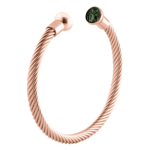 Melano twisted armband rose verguld