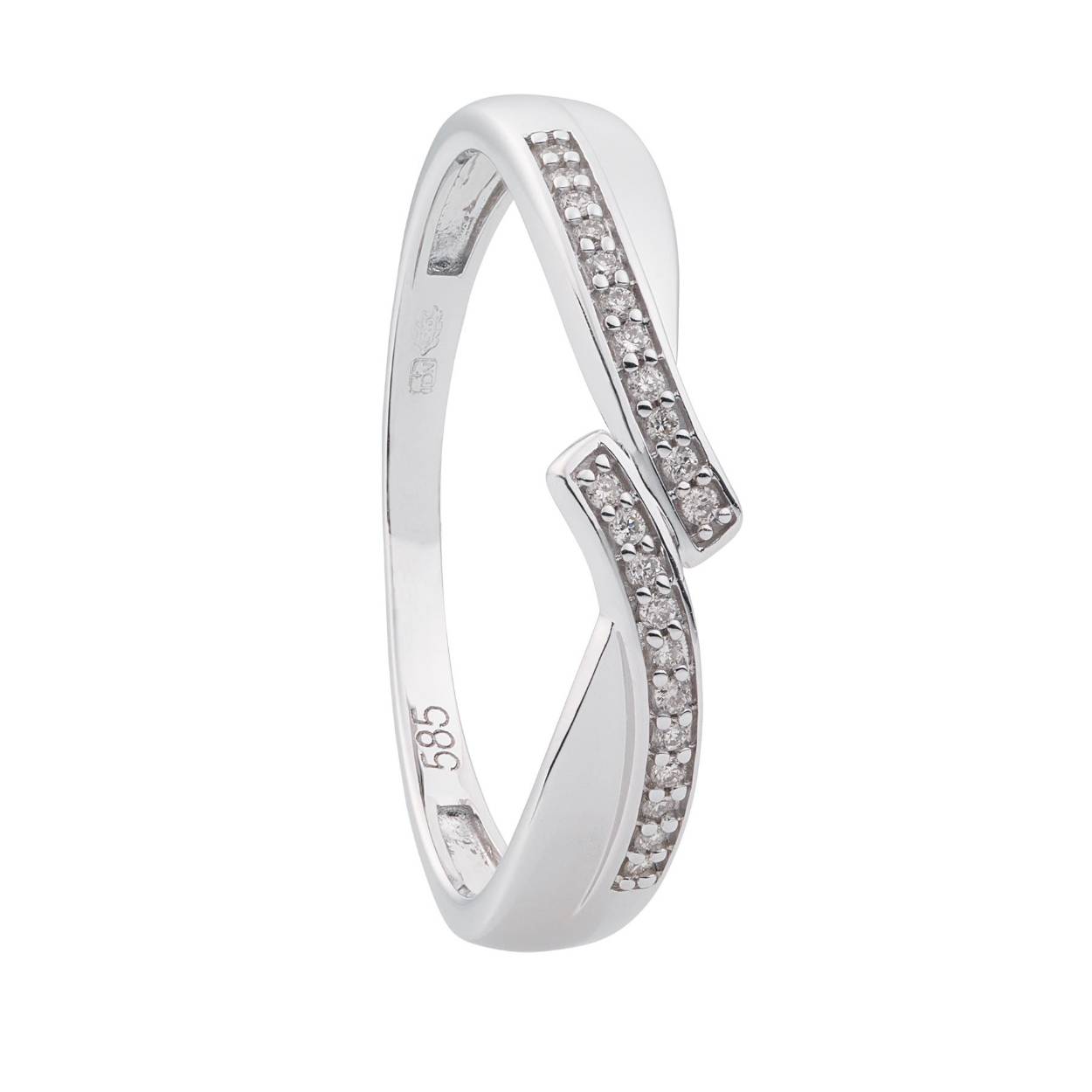 14 karaat witgouden ring met 0,06 crt. diamant
Diamant kwaliteit Top Wesselton SI
Verkrijgbaar in witgoud en geelgoud.

Deze ring  is  zeer geschikt als bijvoorbeeld aanzoeksring.