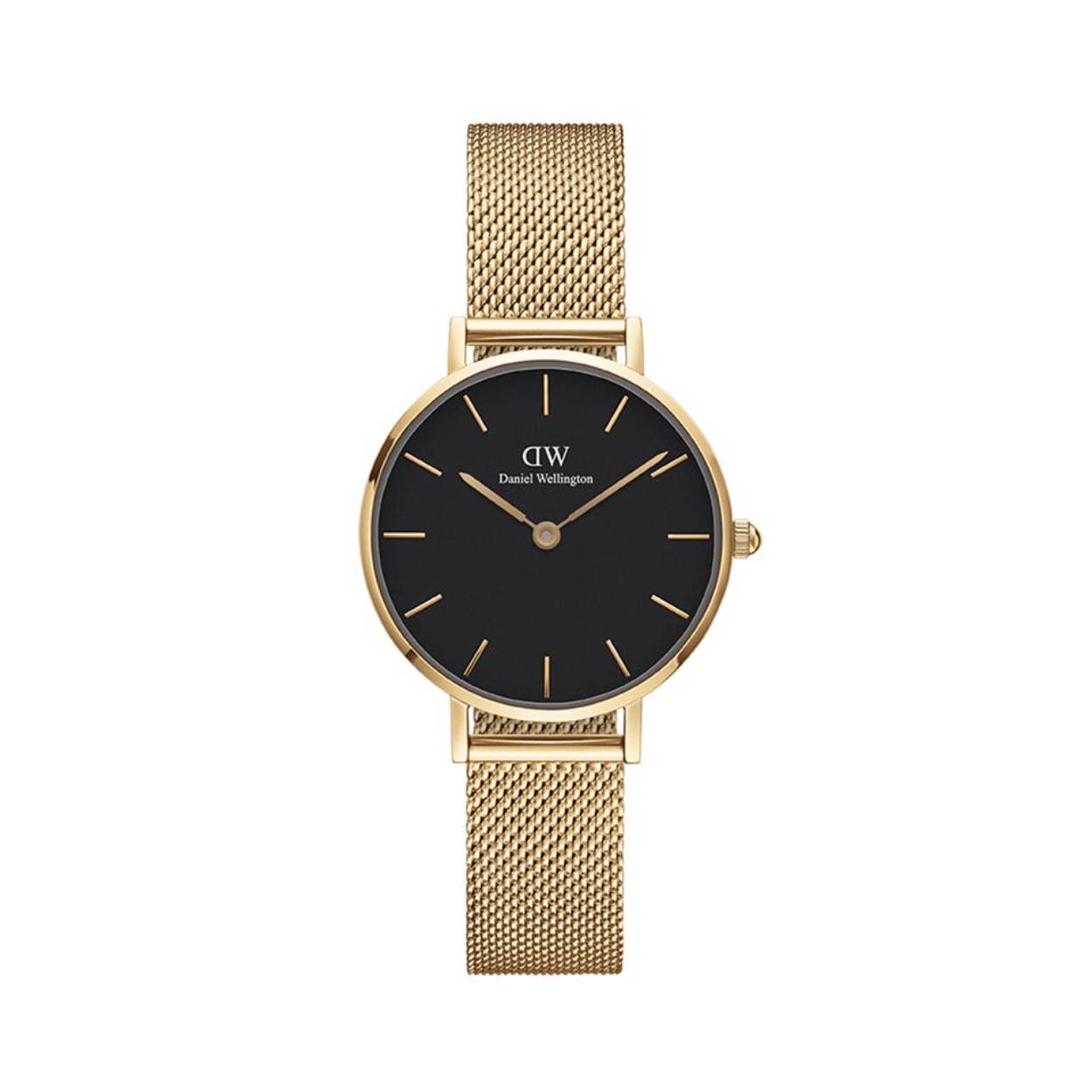Deze Daniel Wellington Horloge Petite evergold mesh heeft een minimalistisch ontwerp met een goudkleurige wijzerplaat en een elegante mesh band. Het horloge is waterbestendig en kan gedragen worden bij elke gelegenheid. Door de tijdloze uitstraling is dit horloge perfect te combineren met zowel casual als formele outfits. Draag dit horloge voor een stijlvolle en klassieke look. Maak je outfit compleet met dit prachtige horloge!