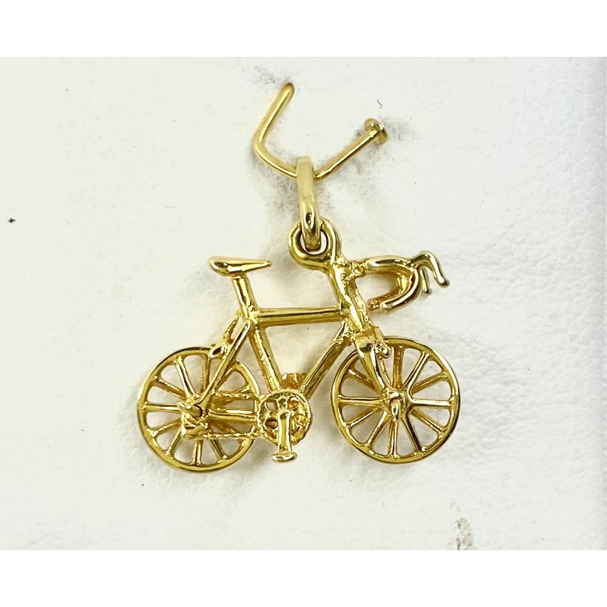 Gouden racefiets hanger