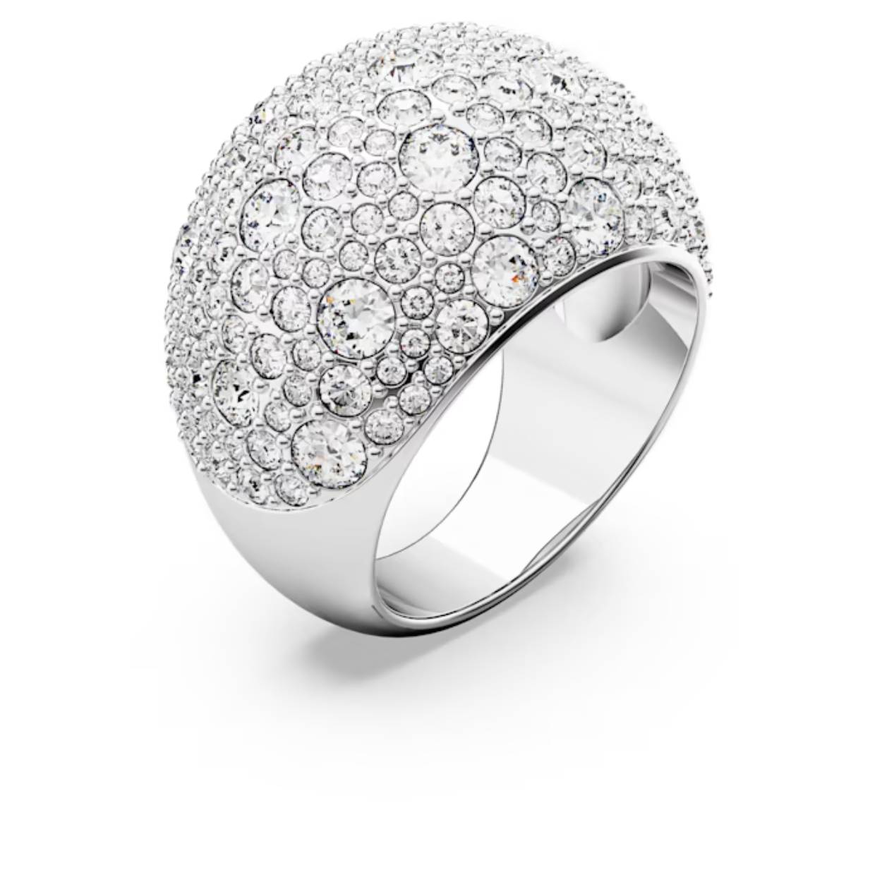 Ga een nieuwe stijlfase in met uw sieraden. Deze buitengewone ring geeft de magie van de maan perfect weer met de verfijnde gewelfde vorm van helder kristalpavé. Het sieraad met een rhodium toplaag komt echt tot zijn recht wanneer u het van bovenaf bekijkt en heeft een elegante halvemaanvorm als u er vanaf de zijkant naar kijkt. Ingetogen reflecties die elke outfit een schitterend accent geven.
Artikelnr.: 5677137
Collectie:  Luna
Kleur:  Wit
Materiaal:  Kristallen, Rodium-verguld