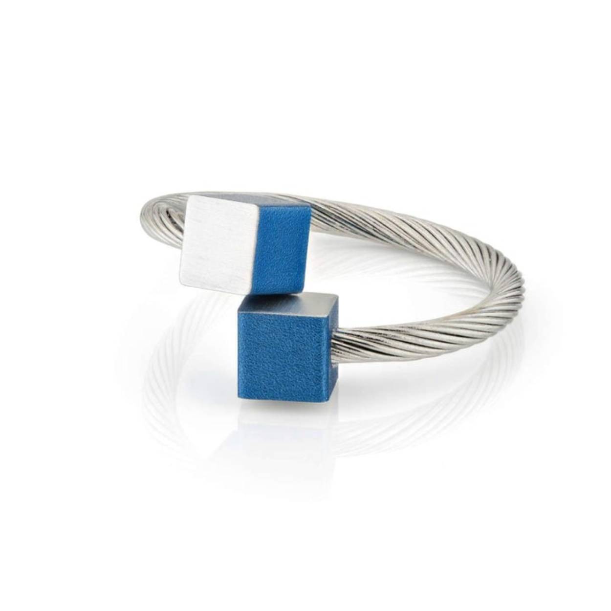 blokjes blauw